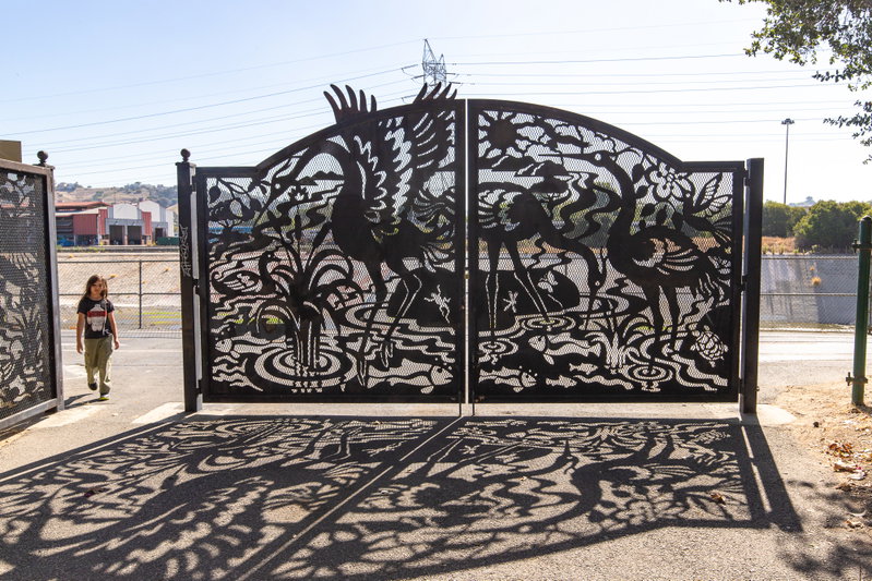 Gate at Egret Park.