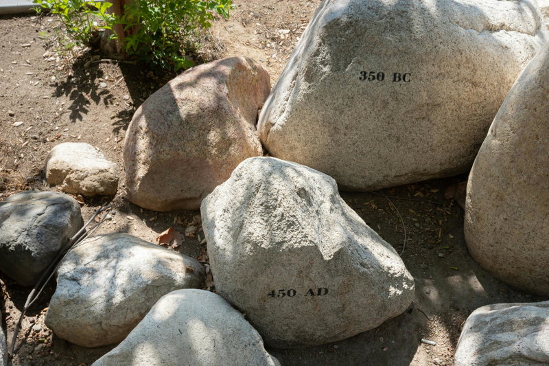Rocks with Years Stamped