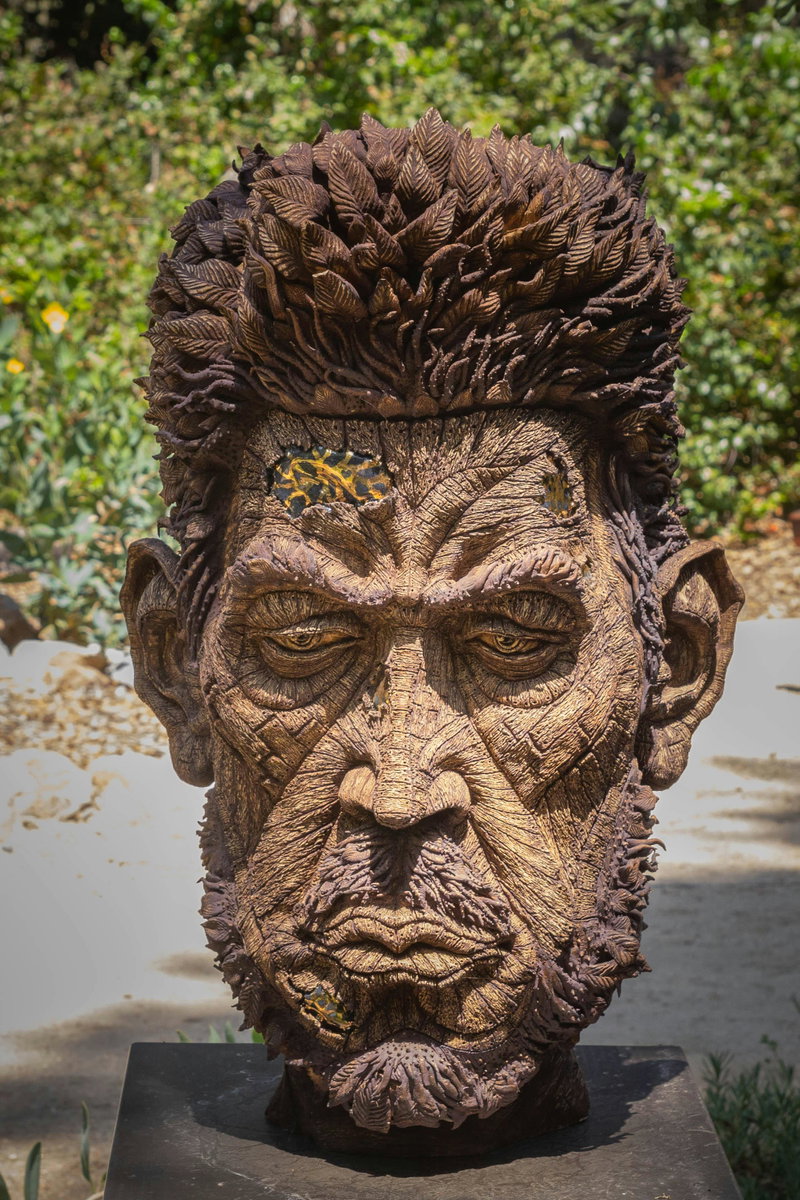 Ceramic Portrait in the Garden
