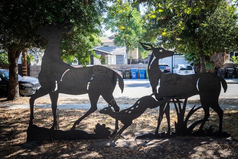Deer Sculpture at Oso Park
