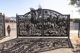 Gate at Egret Park.